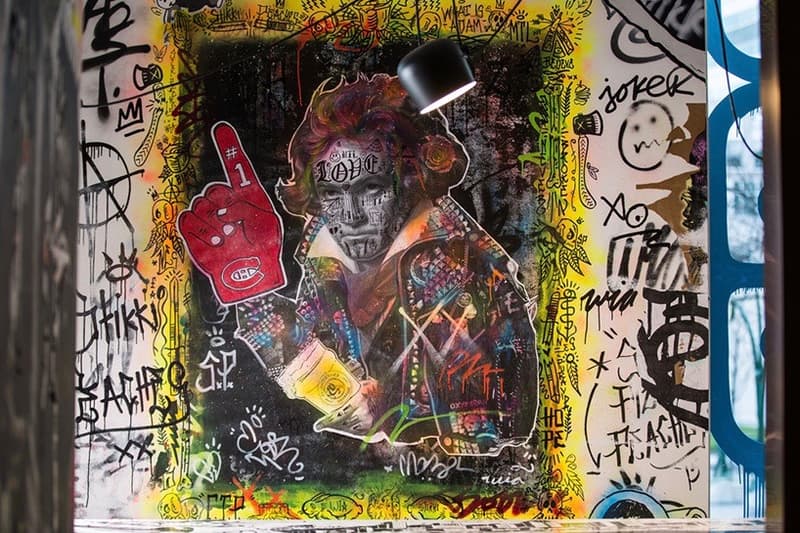 街頭壁畫「入侵」加拿大蒙特利爾 W Hotel 餐廳