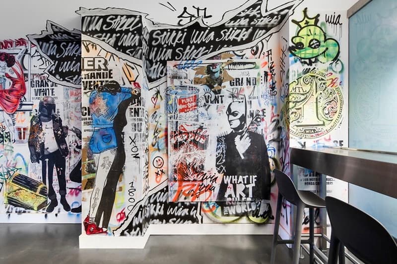 街頭壁畫「入侵」加拿大蒙特利爾 W Hotel 餐廳