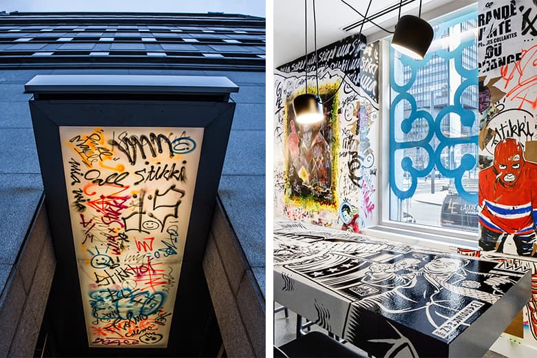 街頭壁畫「入侵」加拿大蒙特利爾 W Hotel 餐廳