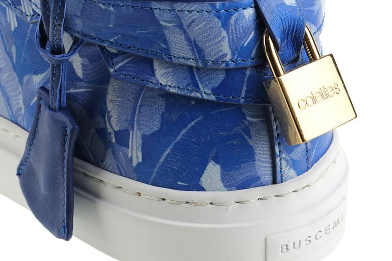 Buscemi x colette 100MM「Blue Palm」聯名鞋款