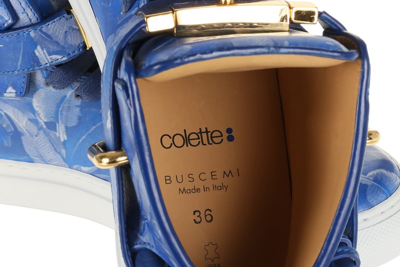 Buscemi x colette 100MM「Blue Palm」聯名鞋款