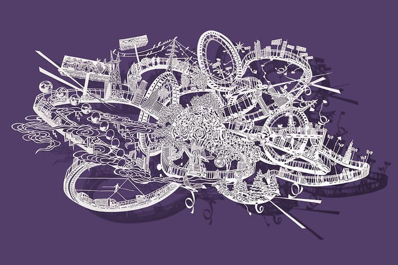 Bovey Lee 剪紙藝術作品「Divertical」