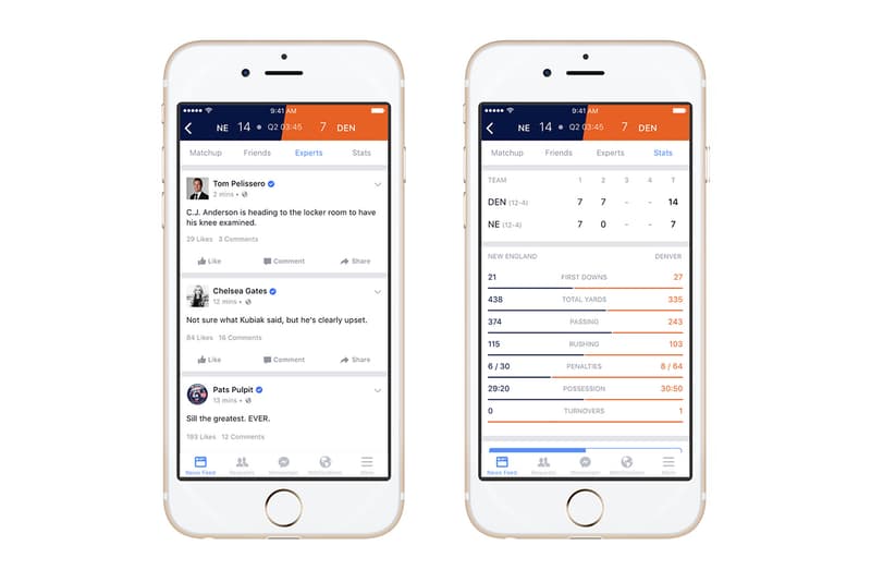 Facebook 最新 Sports Stadium 實時球賽討論功能