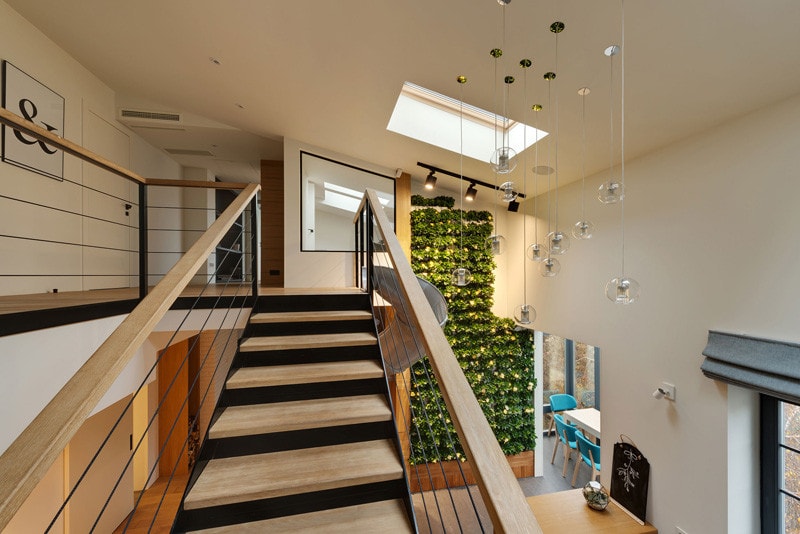ki design studio was designed an apartment with slide