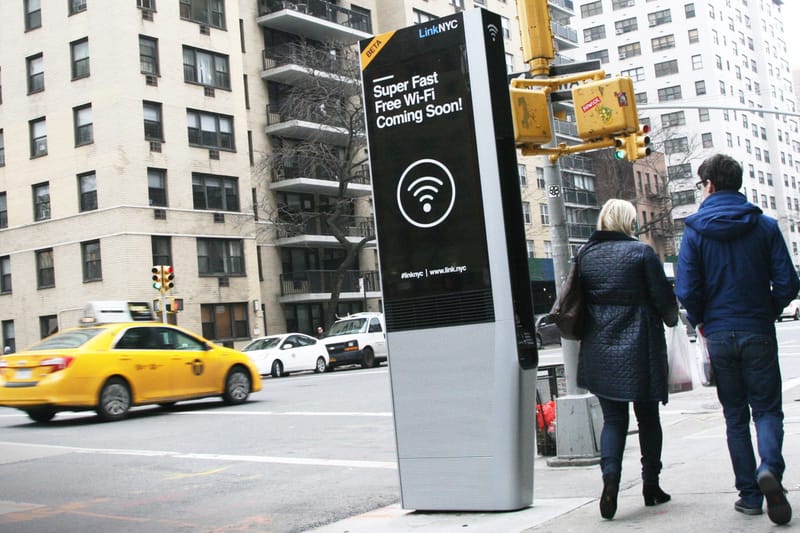 LinkNYC 紐約免費公共 Wi-Fi 企劃