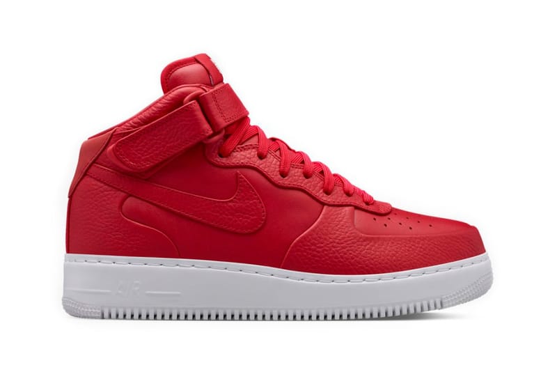 搶先預覽 NikeLab Air Force 1 Mid 紅白與全白配色