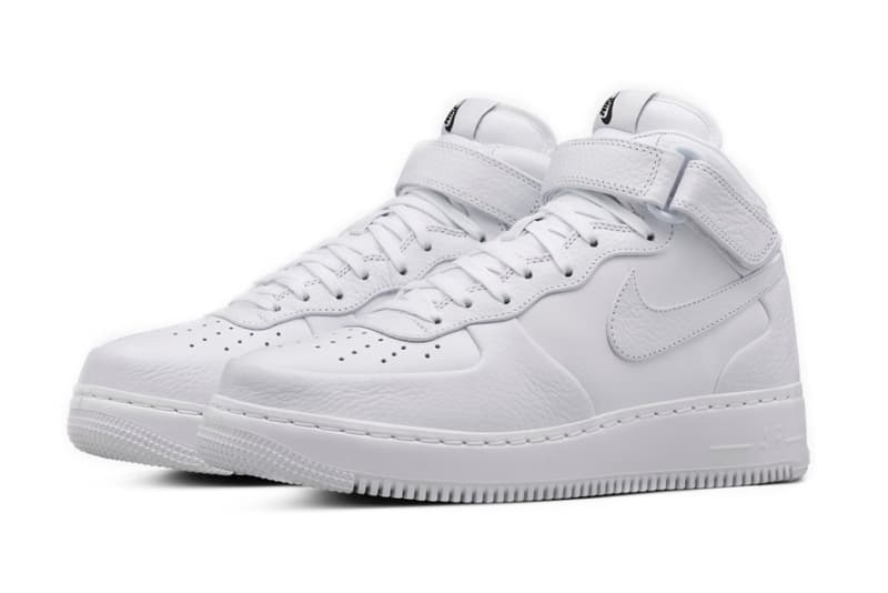搶先預覽 NikeLab Air Force 1 Mid 紅白與全白配色