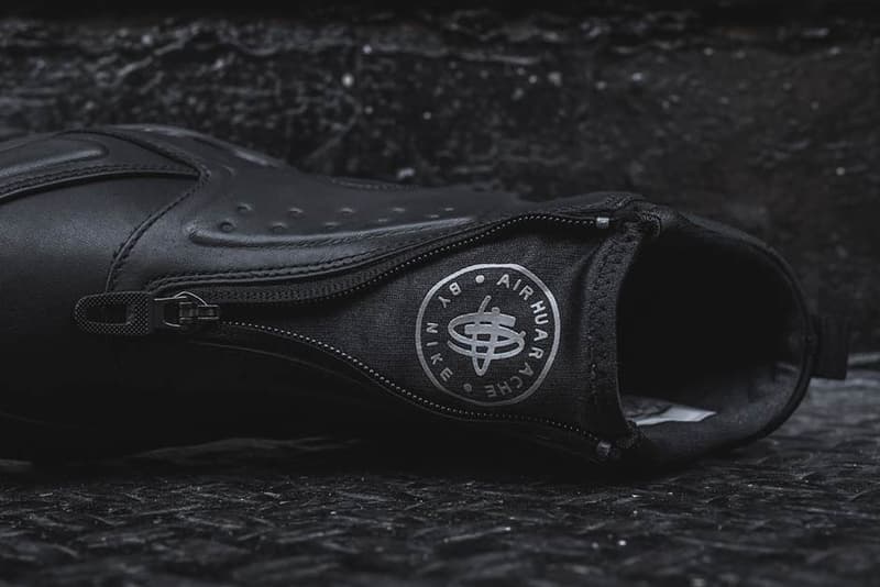 Nike WMNS Huarache Run Mid PRM 全黑配色