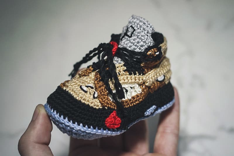 #hypebeastkids: Picasso Babe 推出 Supreme x Air Jordan 5 訂製嬰兒鞋