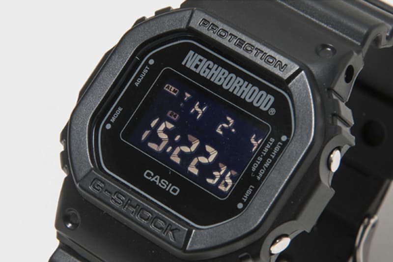 NEIGHBORHOOD x G-SHOCK DW-5600 聯名腕錶
