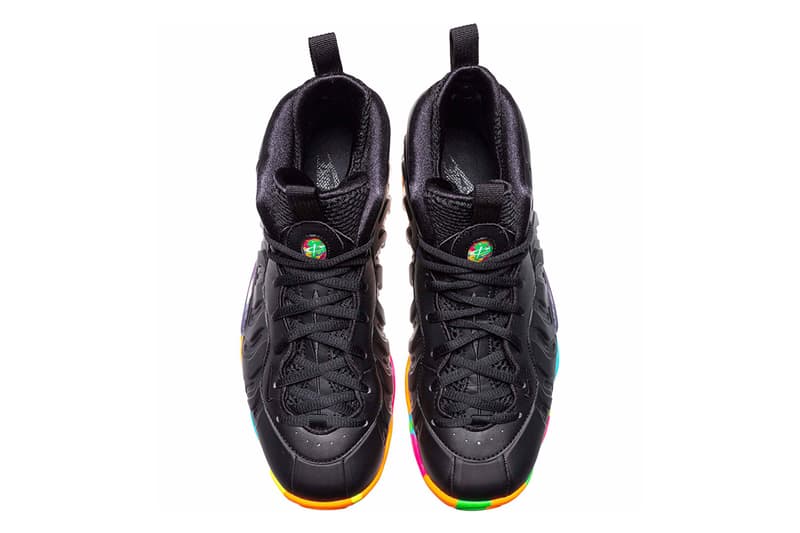 air foamposite black onefruity pebbles