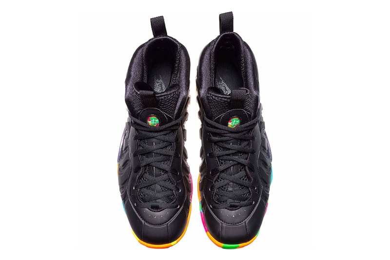 air foamposite black onefruity pebbles