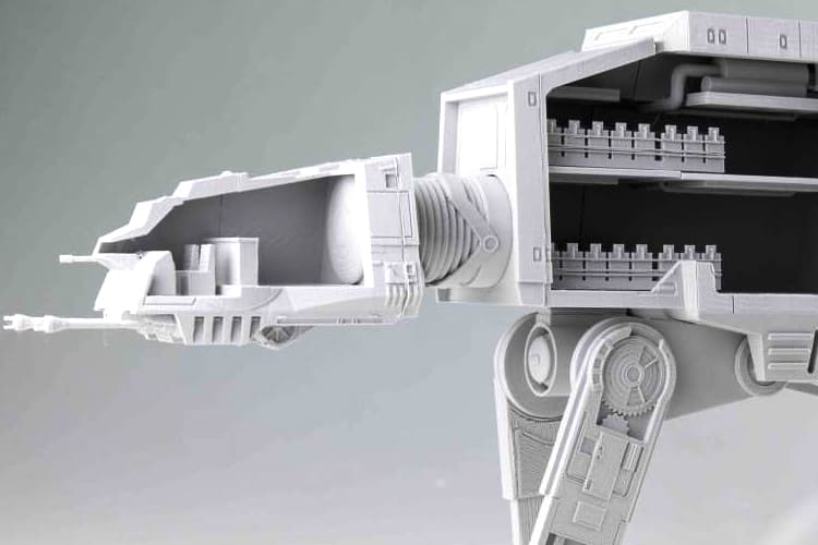 Star Wars, Movies, BB-8, The Force Awakens, Disney, AT-AT, 3D Printing, Model