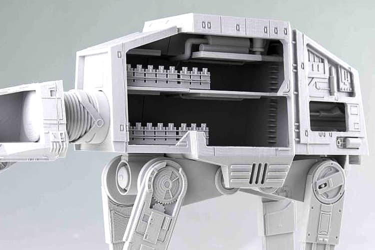 Star Wars, Movies, BB-8, The Force Awakens, Disney, AT-AT, 3D Printing, Model