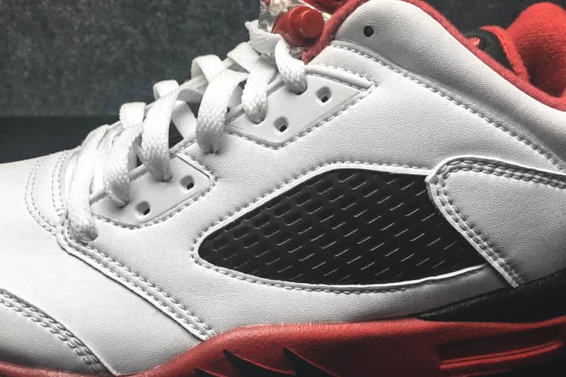 AIR JORDAN 5 LOW FIRE RED RELEASING
