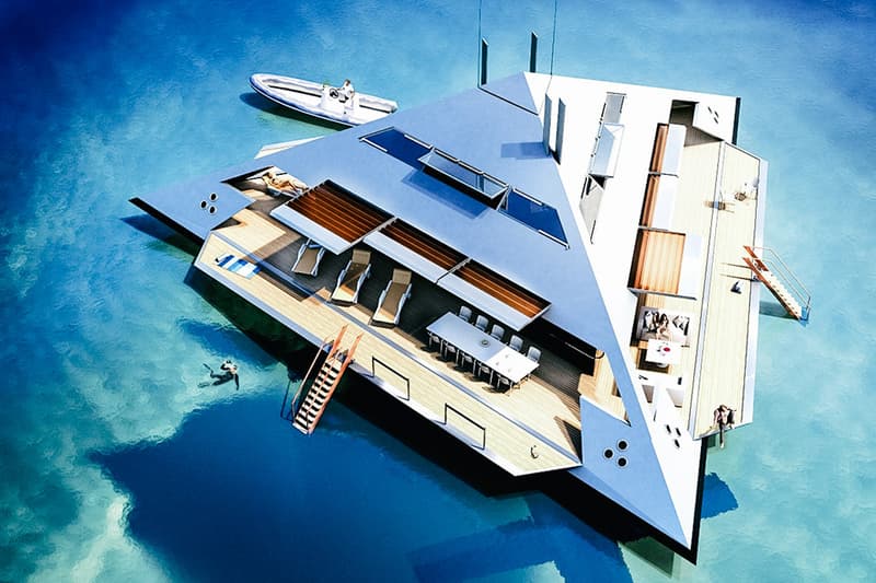 打造海上未來基地－HYSWAS Tetrahedron Super Yacht