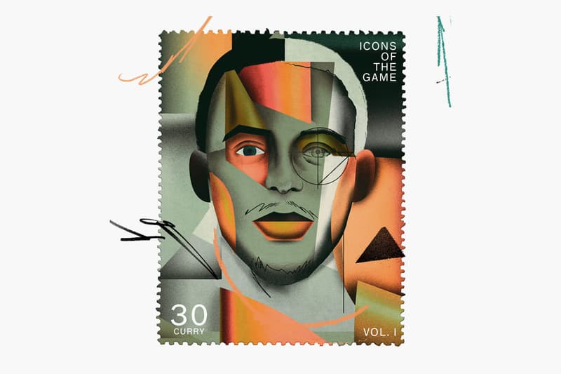 插畫師打造「Icons of The Game」NBA 主題郵票