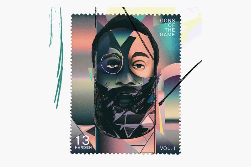 插畫師打造「Icons of The Game」NBA 主題郵票
