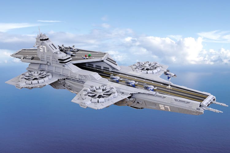 台灣 LEGO 達人自組特製 The Avengers 戰艦 Helicarrier