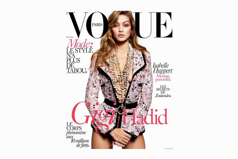 Naked Gigi Hadid Vogue Paris March