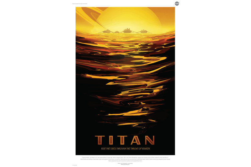 NASA JPL 打造未來星際旅行海報系列