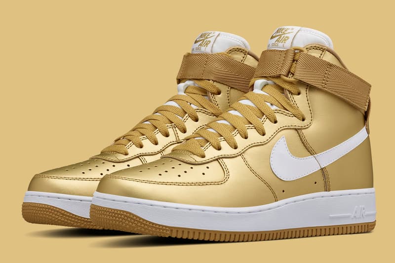 Nike Air Force 1 High「Metallic Gold」配色