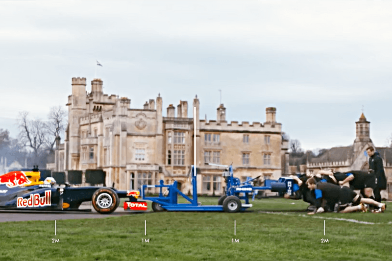 一級方程式賽車 VS Bath Rugby Club 欖球員之力量大對決