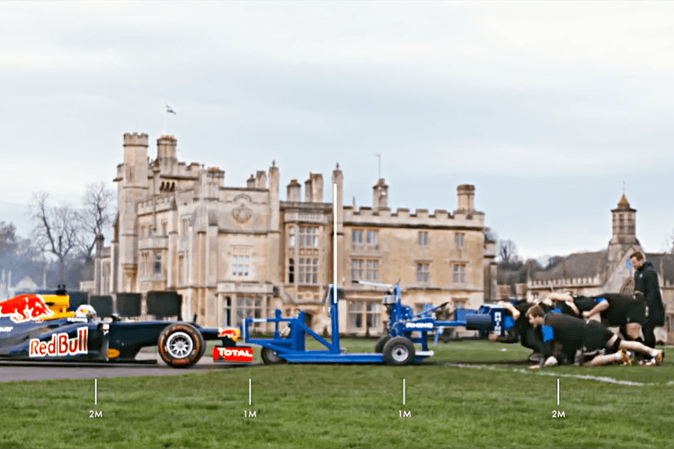 一級方程式賽車 VS Bath Rugby Club 欖球員之力量大對決