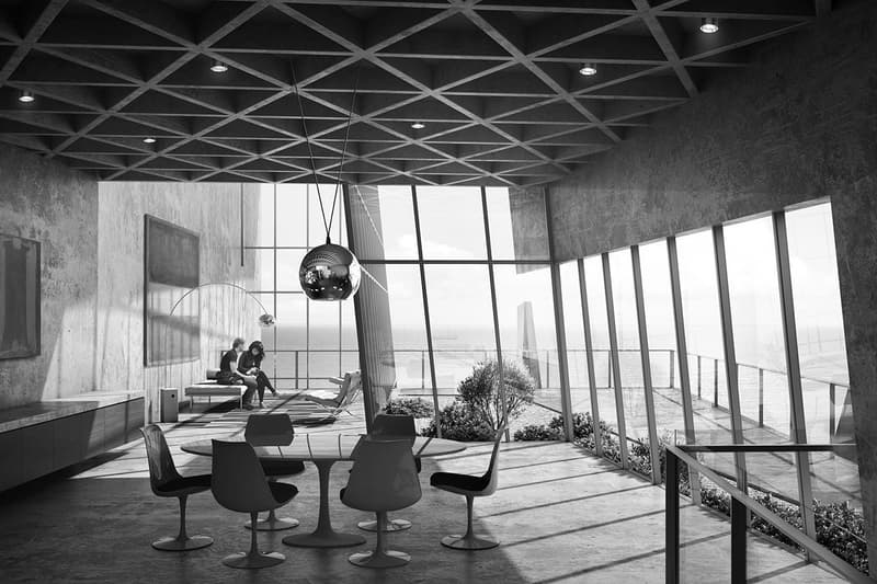 建築視覺師 Alex Hogrefe 打造「Cliff Retreat」海岸懸體項目