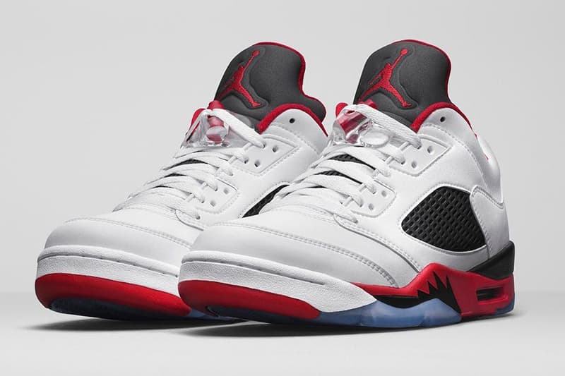 Jordan Brand 重新發佈 Air Jordan 5 Retro Low「Fire Red」配色