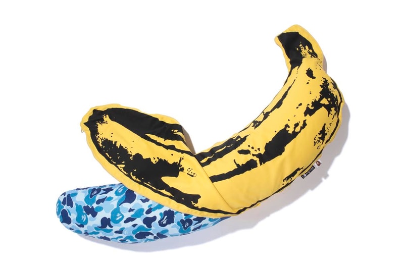 BAPE x Medicom Toy x Andy Warhol 聯名香蕉造型抱枕