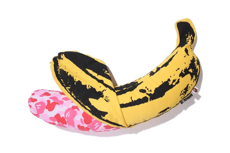BAPE x Medicom Toy x Andy Warhol 聯名香蕉造型抱枕