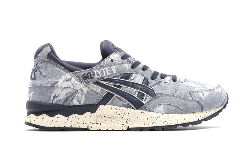 asics tiger gel lyte v indian ink with floral prints