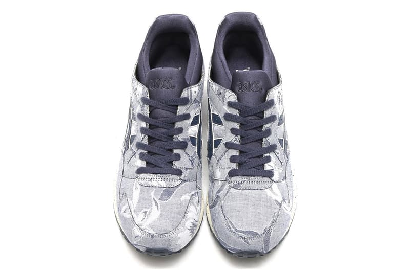 asics tiger gel lyte v indian ink with floral prints