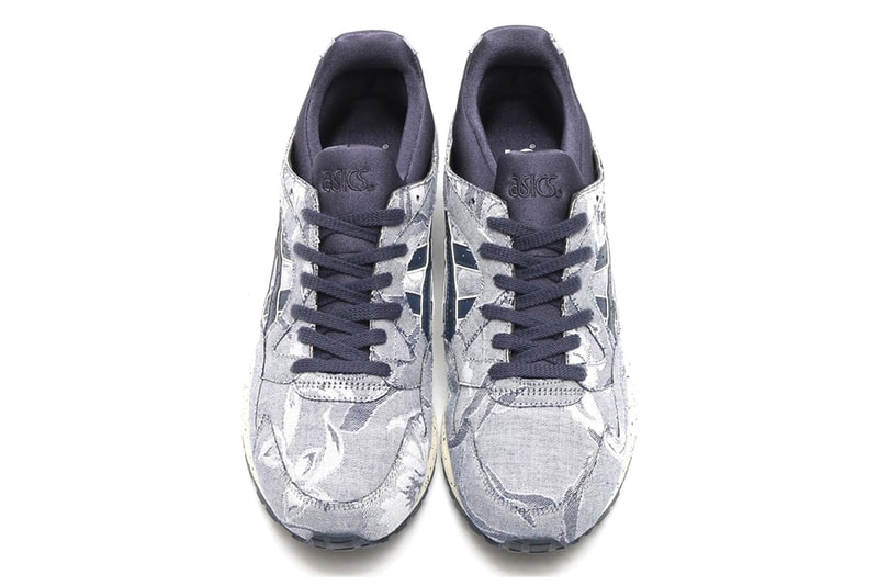 asics tiger gel lyte v indian ink with floral prints