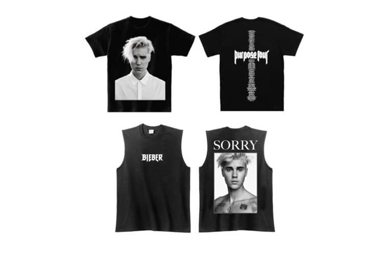 Justin Bieber 2016「Purpose」巡迴演唱會紀念服飾系列