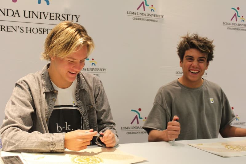 damn daniel donates vans to childrens hospital