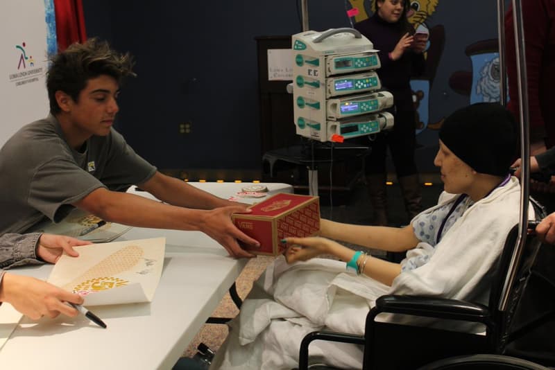 damn daniel donates vans to childrens hospital