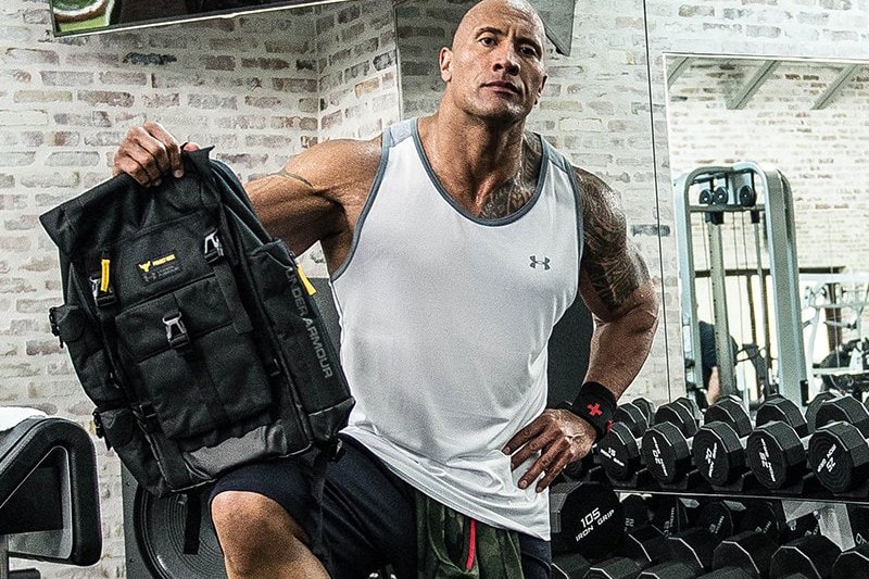 the rock under armour bags