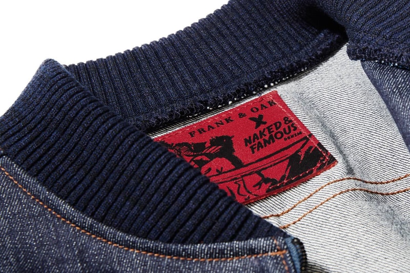 Frank & Oak x Naked & Famous 長款丹寧 Bomber 外套
