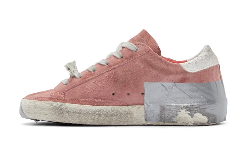Golden Goose 灰粉配色 Skate Superstar 鞋履