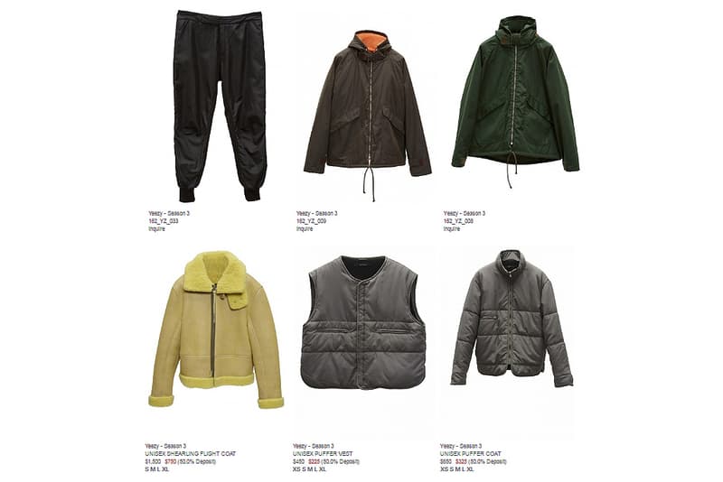 價格曝光！Yeezy Season 3 產品目錄洩露
