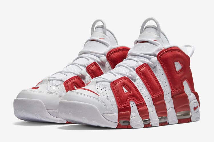 Nike Air More Uptempo 紅白配色