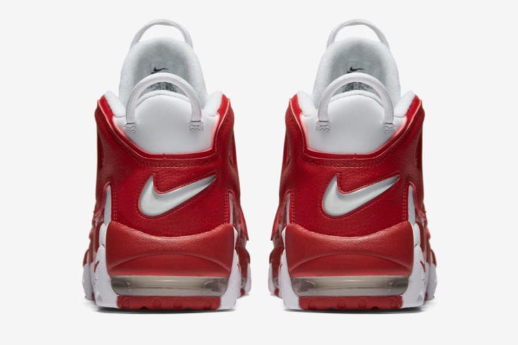 Nike Air More Uptempo 紅白配色