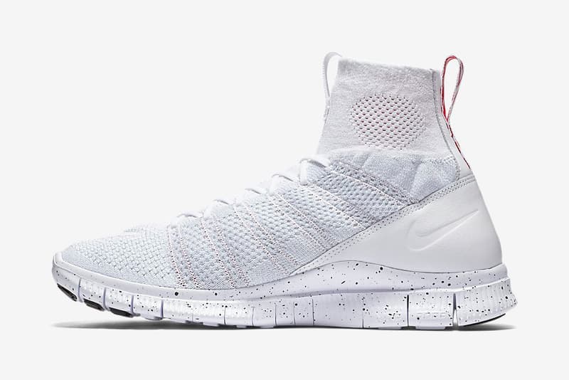 THE NIKE FREE MERCURIAL SUPERFLY TRIPLE WHITE