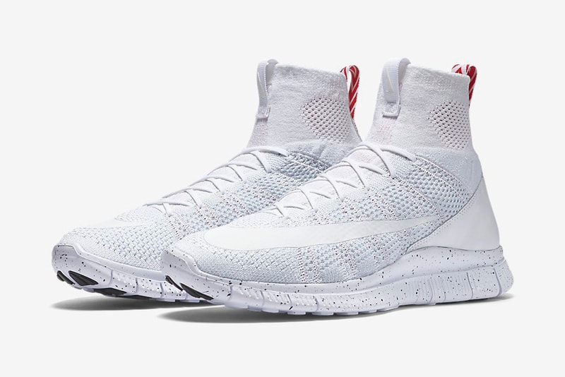 THE NIKE FREE MERCURIAL SUPERFLY TRIPLE WHITE