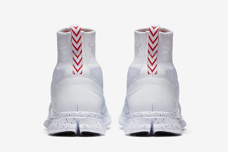 THE NIKE FREE MERCURIAL SUPERFLY TRIPLE WHITE