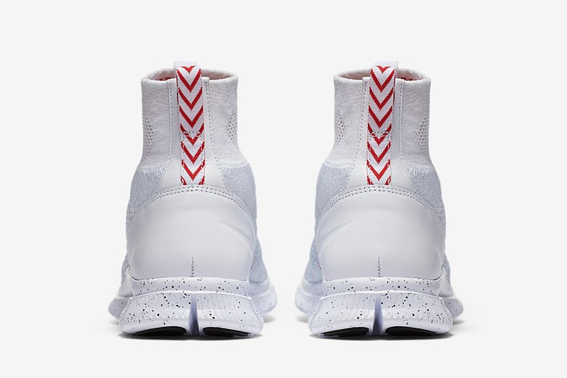 THE NIKE FREE MERCURIAL SUPERFLY TRIPLE WHITE