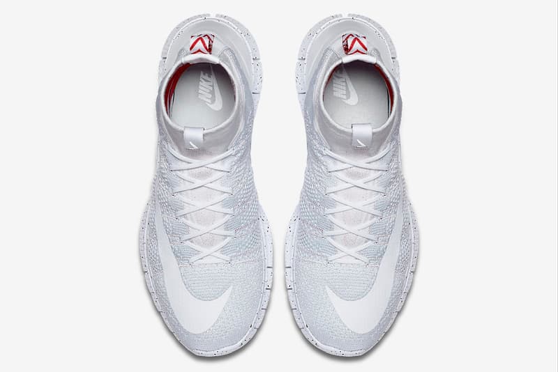 THE NIKE FREE MERCURIAL SUPERFLY TRIPLE WHITE