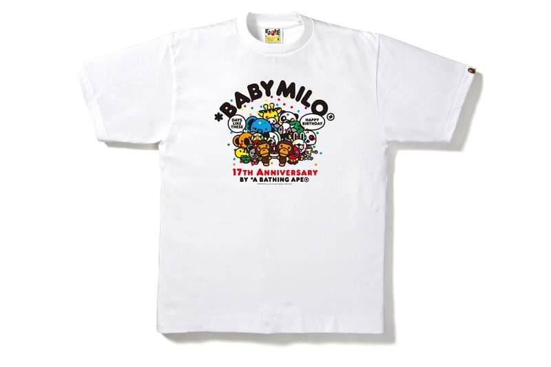 A Bathing Ape BABY MILO 誕生 17 周年! 推限量商品慶生